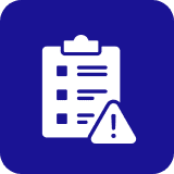 Caution sign on task list